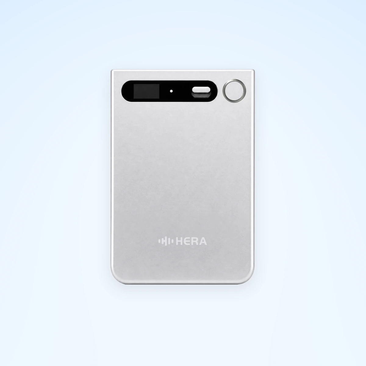 Silver Hera recorder, front product view